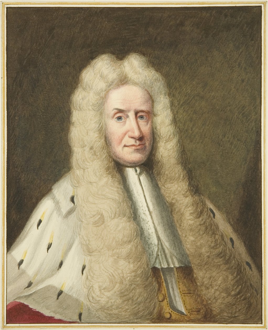 Portrét sira Michaela Forstera v Mansion House, Queen Square (akvarel na papíře) od Joseph Manning