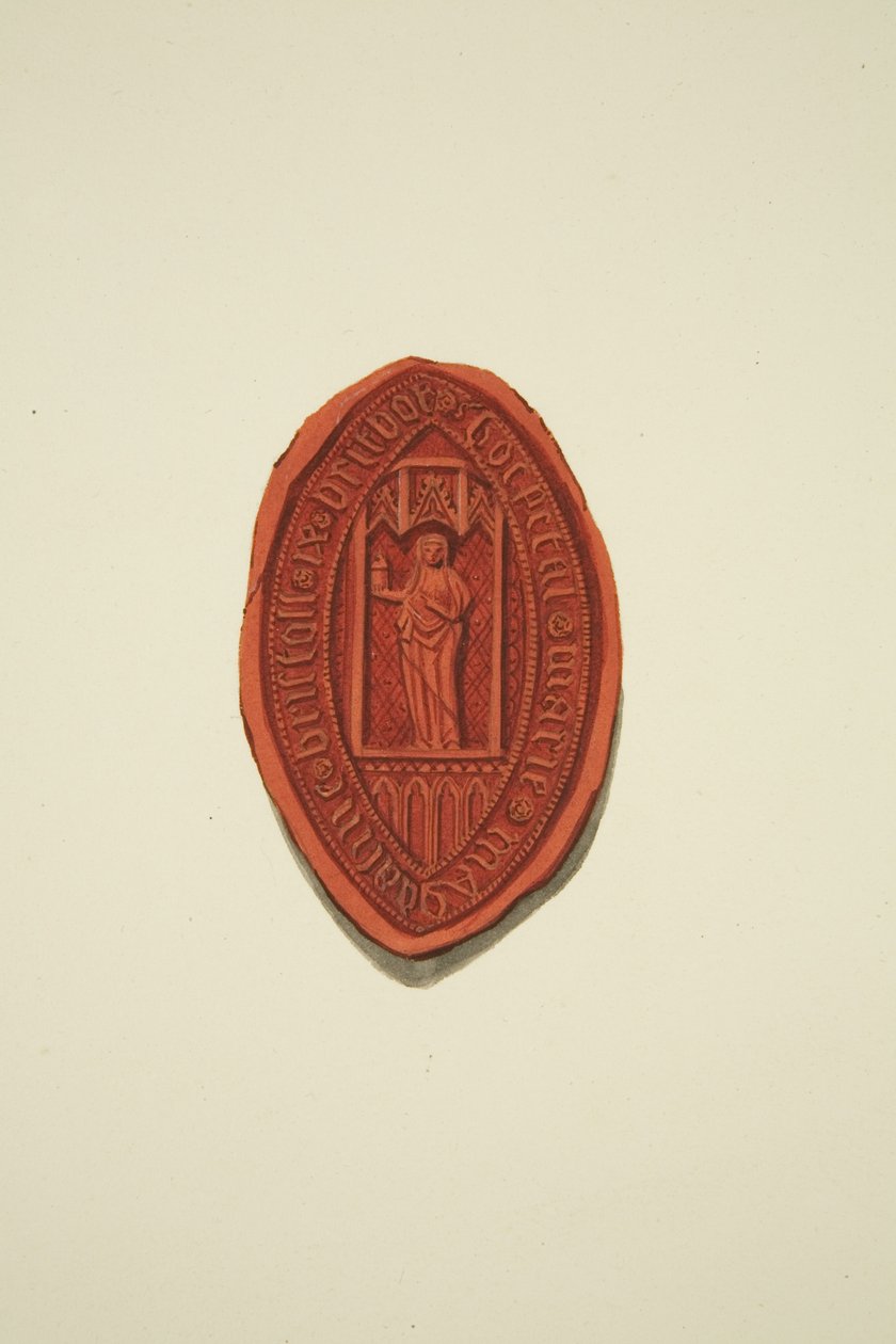 Pečeť nemocnice Marie Magdaline [Mary Magdalen] Bristoll IX Britbow od Joseph Manning