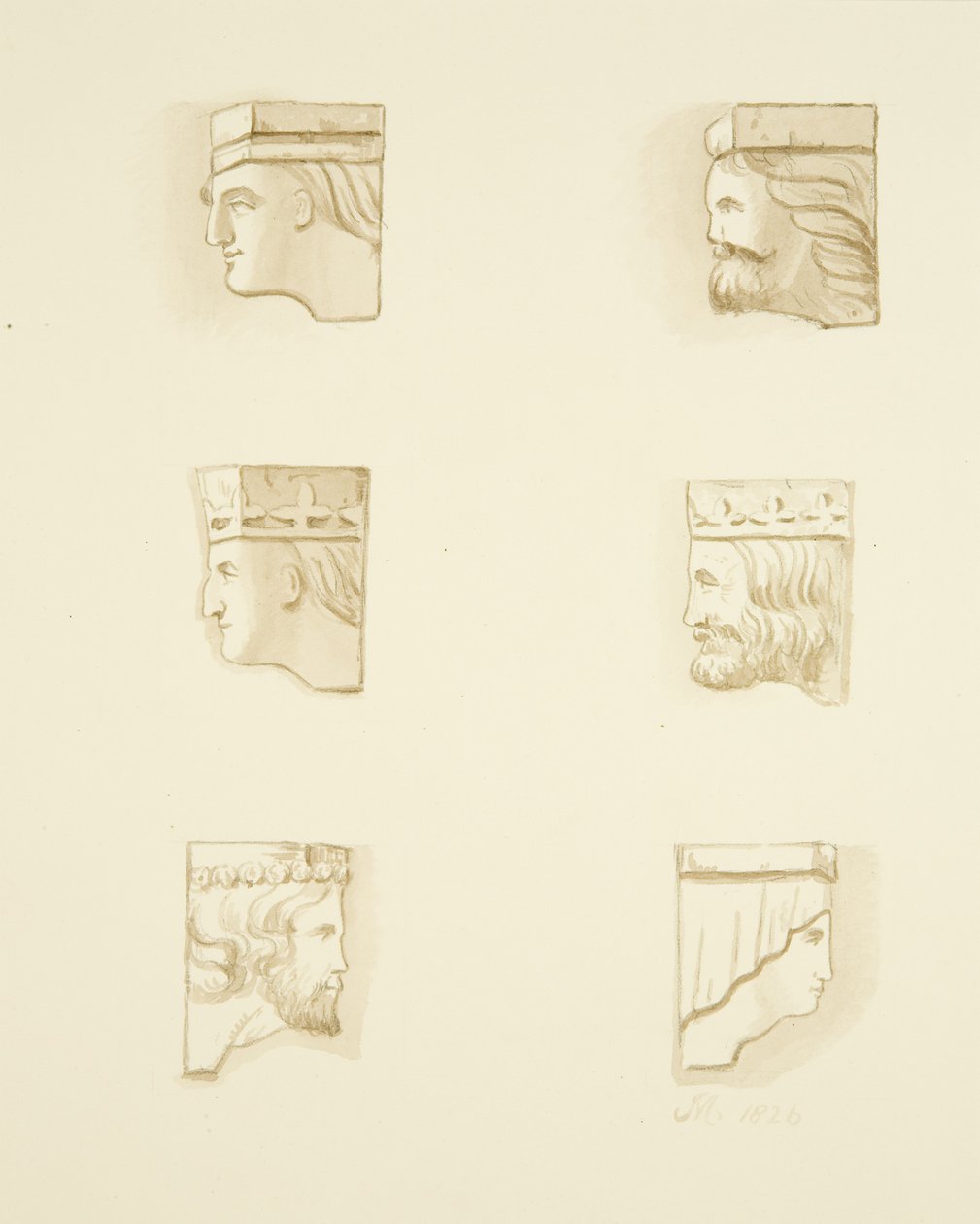 Šest Corbels in Roof of St James