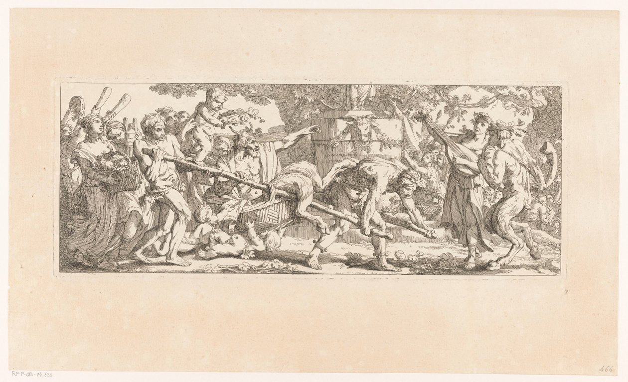 Nabídka Bakchovi The Works of the Harvest (název série) od Joseph Marie Vien (I)