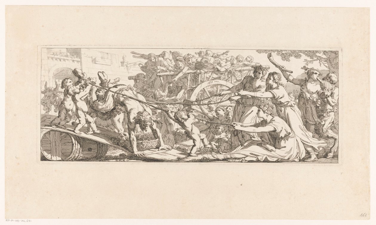 Návrat vinobraní Les travaux de la vendange (název série) od Joseph Marie Vien (I)