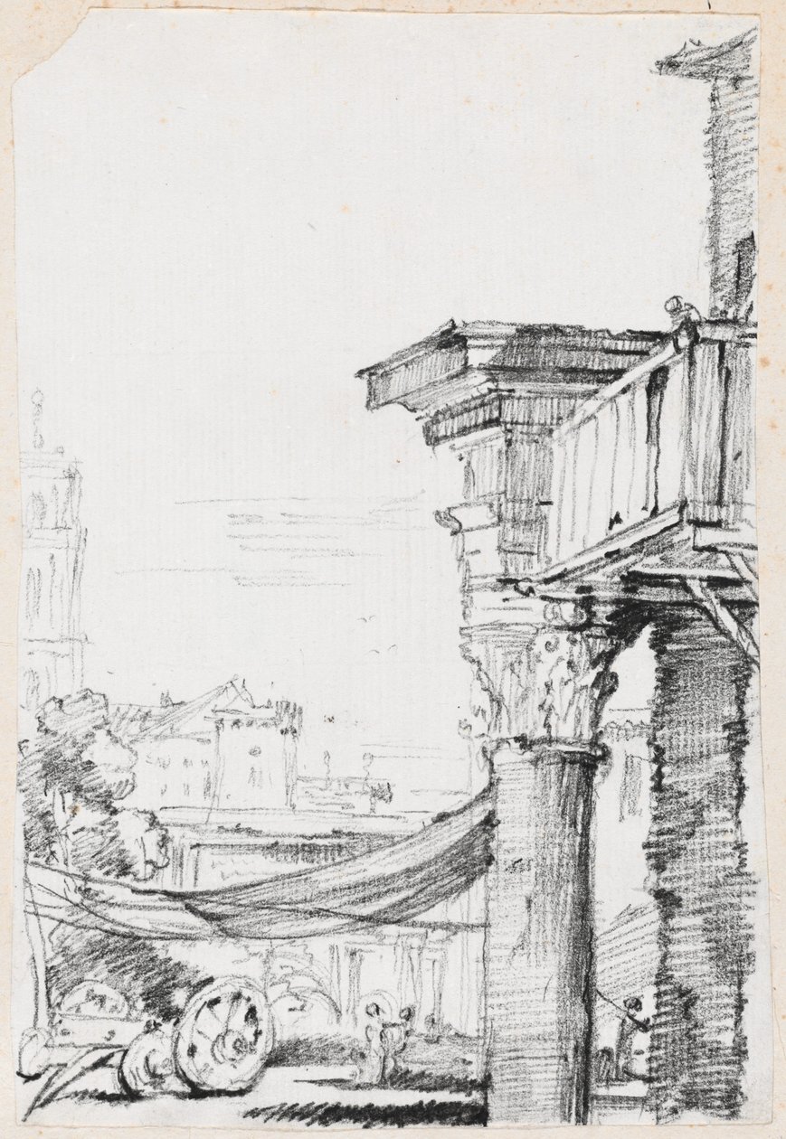 Balkon na Forum Romanum od Joseph Marie Vien