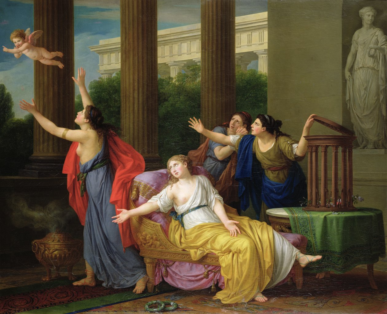Cupid prchající z otroctví, 1789 od Joseph Marie, the Elder Vien