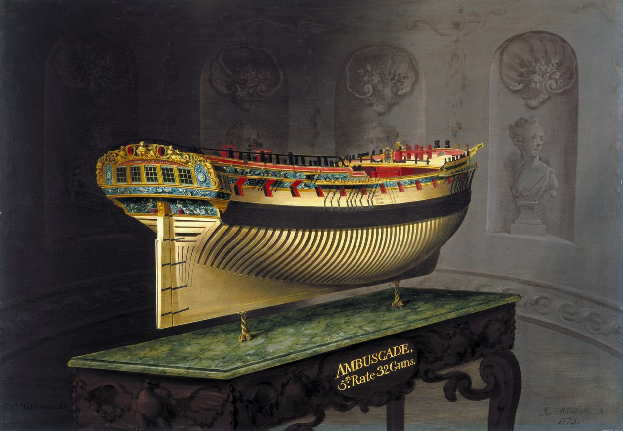 HMS Ambuscade, 1775 od Joseph Marshall
