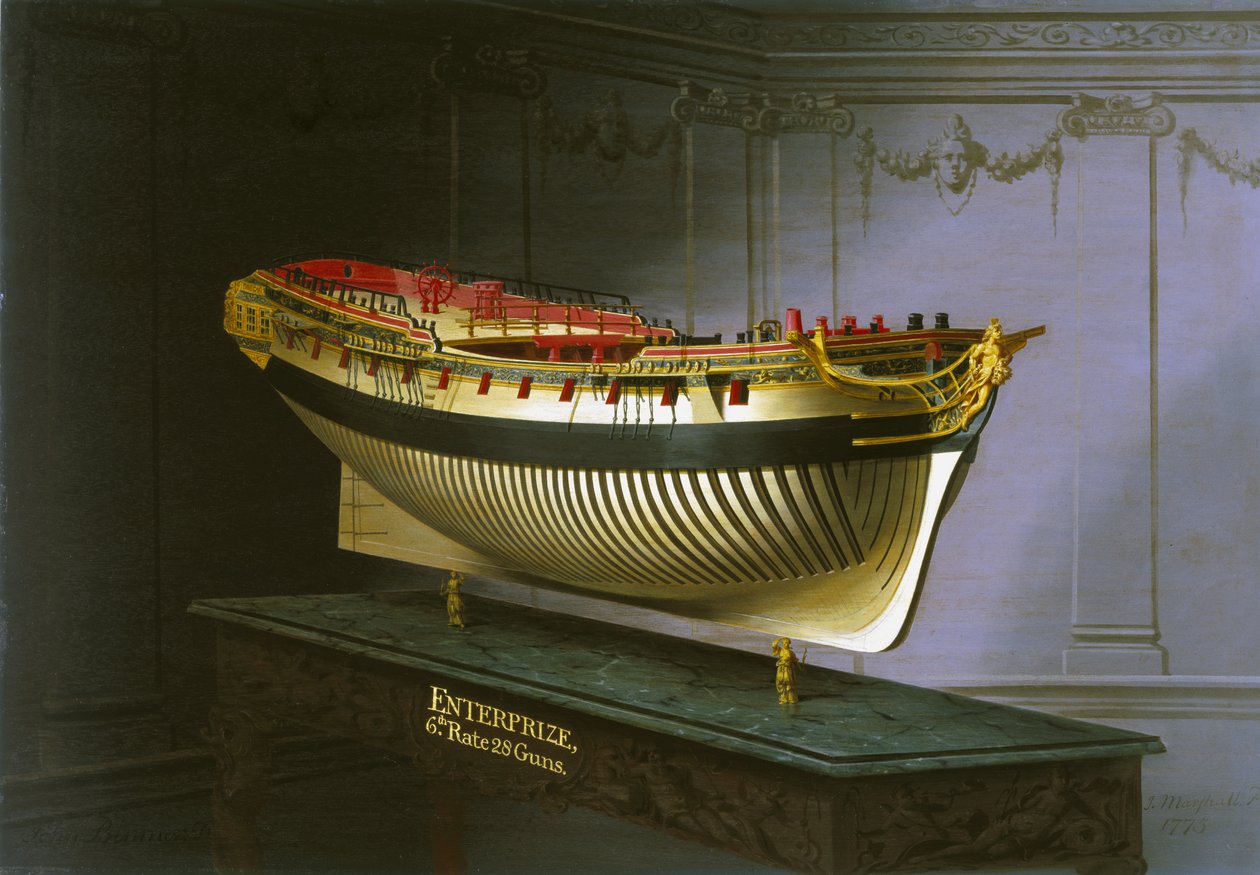 HMS Enterprise, 1775 od Joseph Marshall