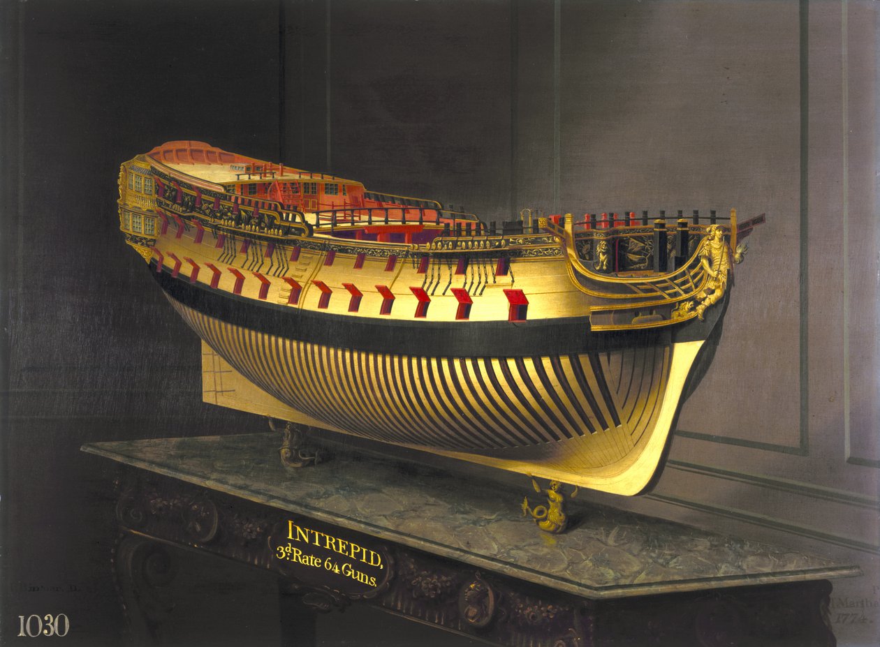 HMS Intrepid, 1773-75 od Joseph Marshall