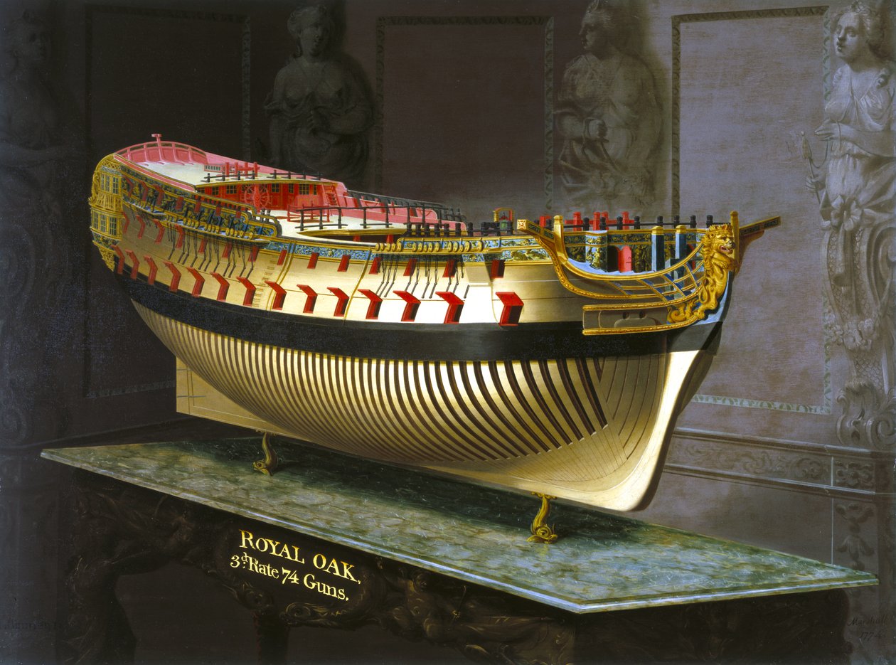 HMS Royal Oak, 1773-75 od Joseph Marshall