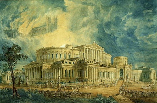 New Senate House, Londýn, neprovedený design od Joseph Michael Gandy