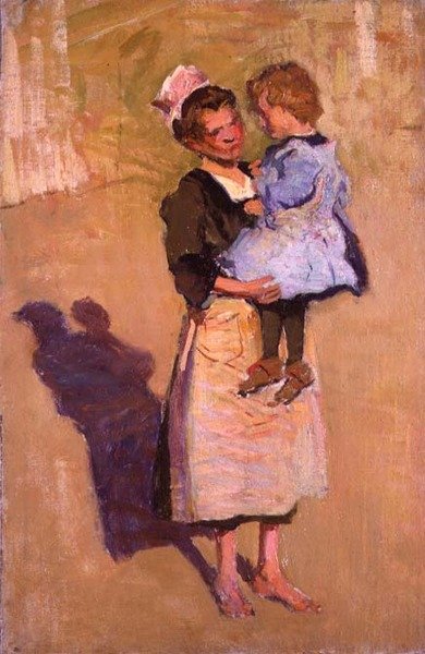 Nursemaid (olej na plátně) od Joseph Milner Kite