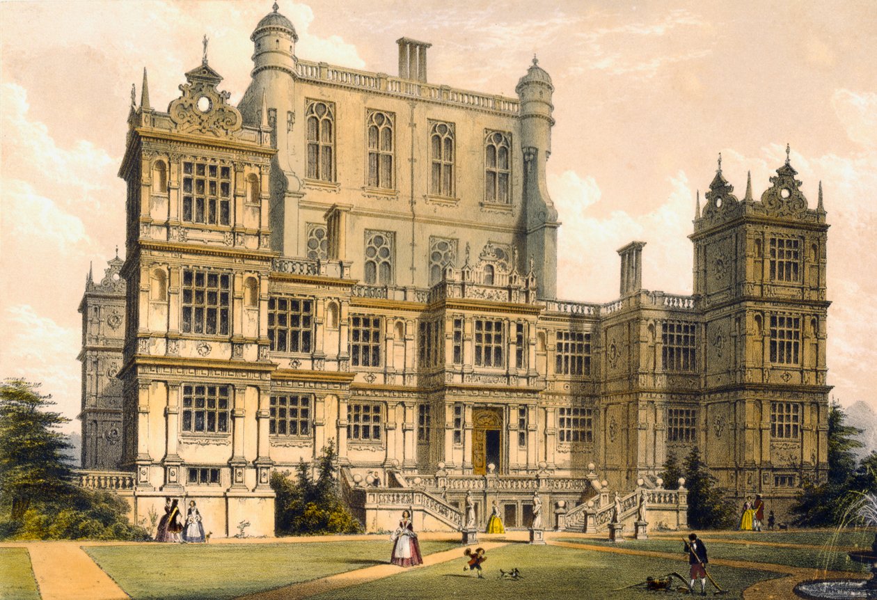 Wollaton Hall, Nottinghamshire, 1600, ilustrace z 