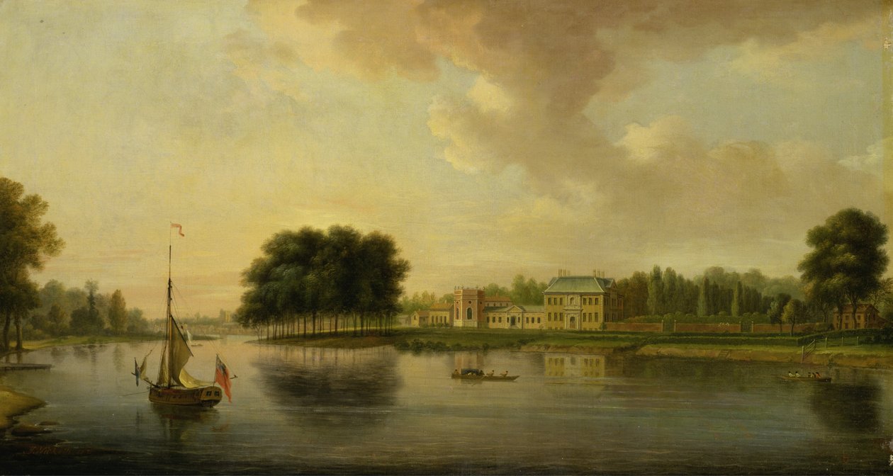Orleans House, Twickenham (olej na plátně) od Joseph Nickolls
