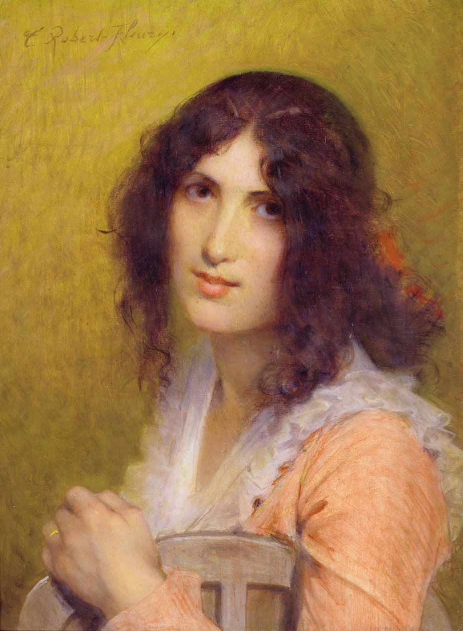 Carmella (pastel na papíře) od Joseph Nicolas Robert Fleury