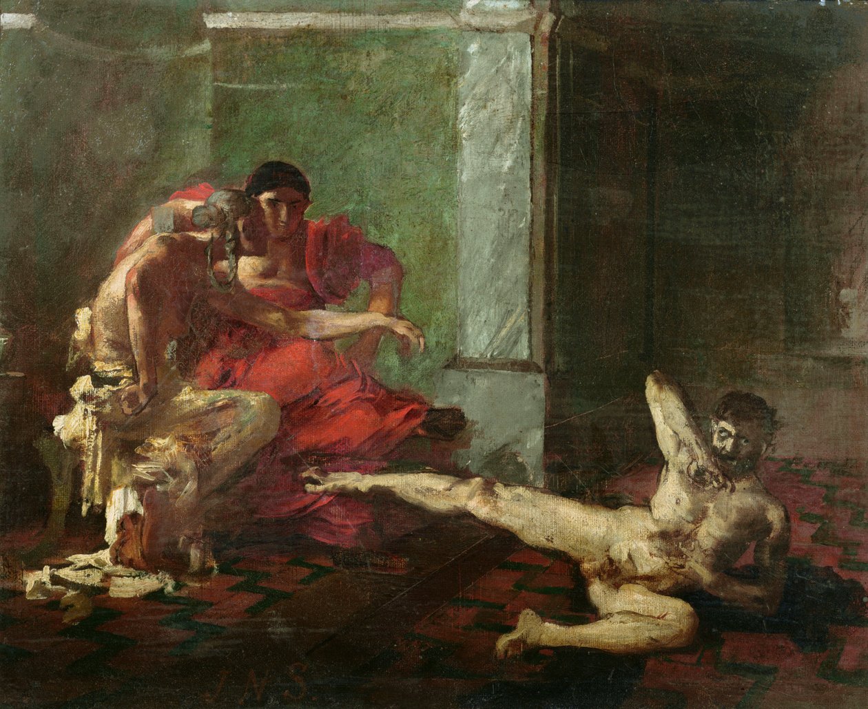 Locusta Testing Poison on a Slave, c.1870-80 od Joseph Noel Sylvestre