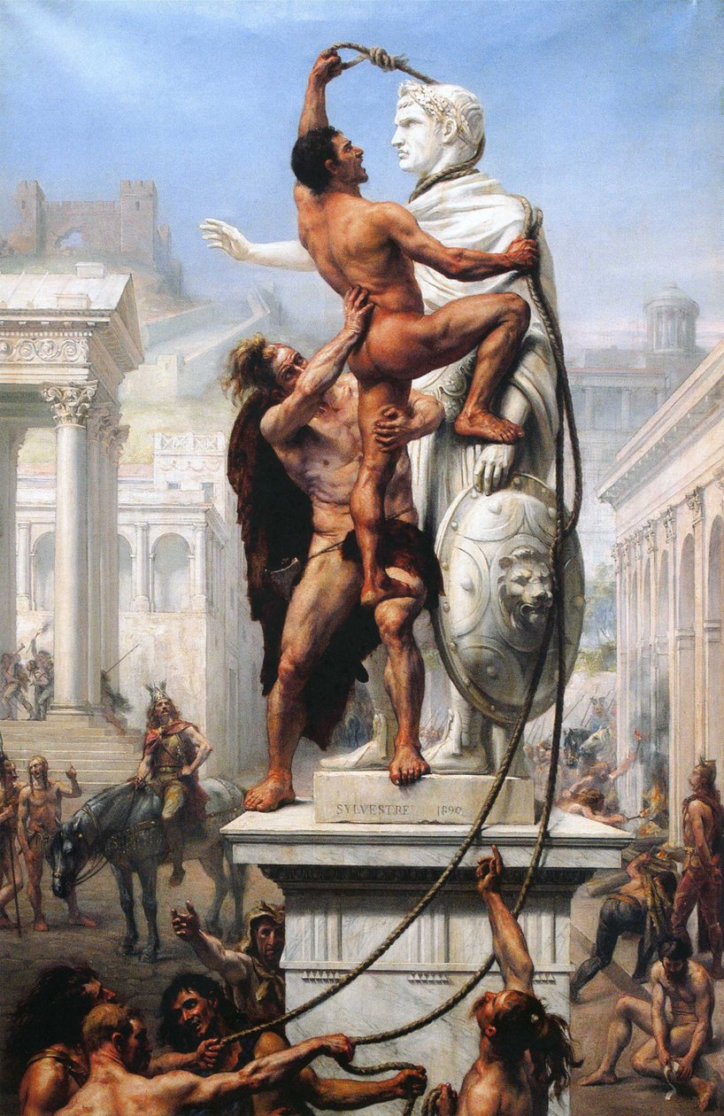 Vyplenění Říma Vizigóty v roce 410, 1890 od Joseph Noel Sylvestre
