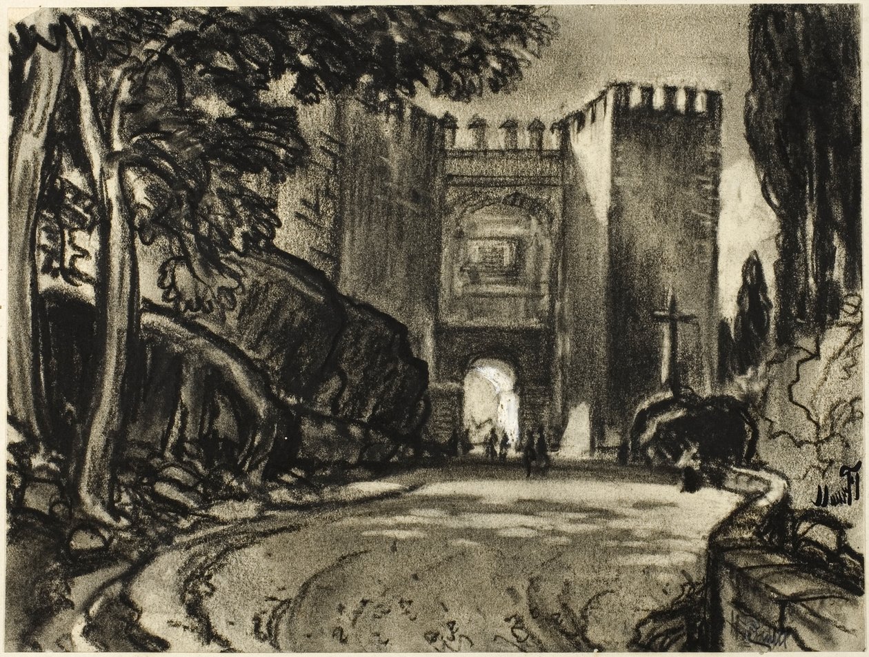 Brána Segovia od Joseph Pennell
