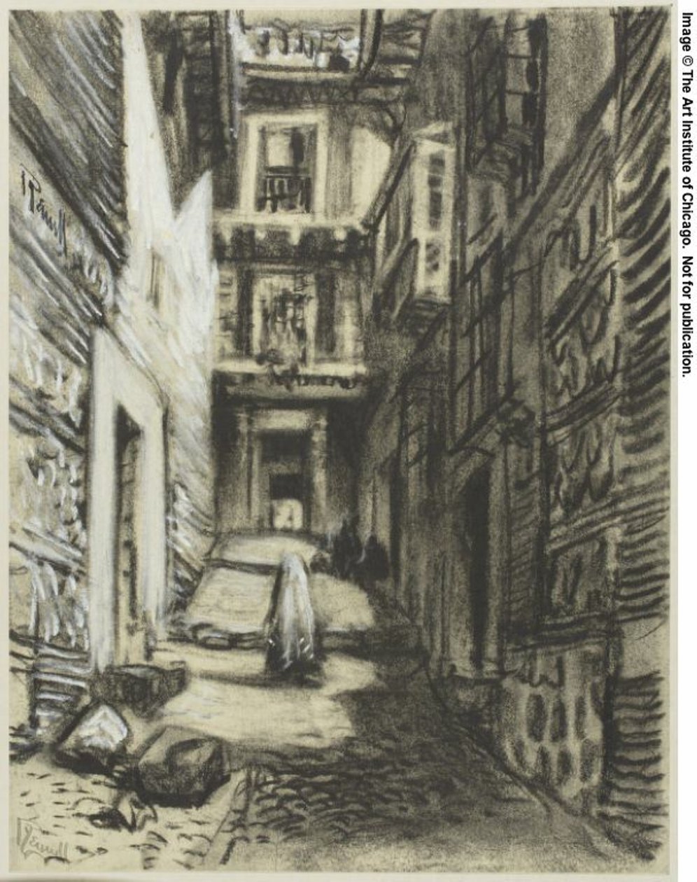 Ulice v Toledu od Joseph Pennell