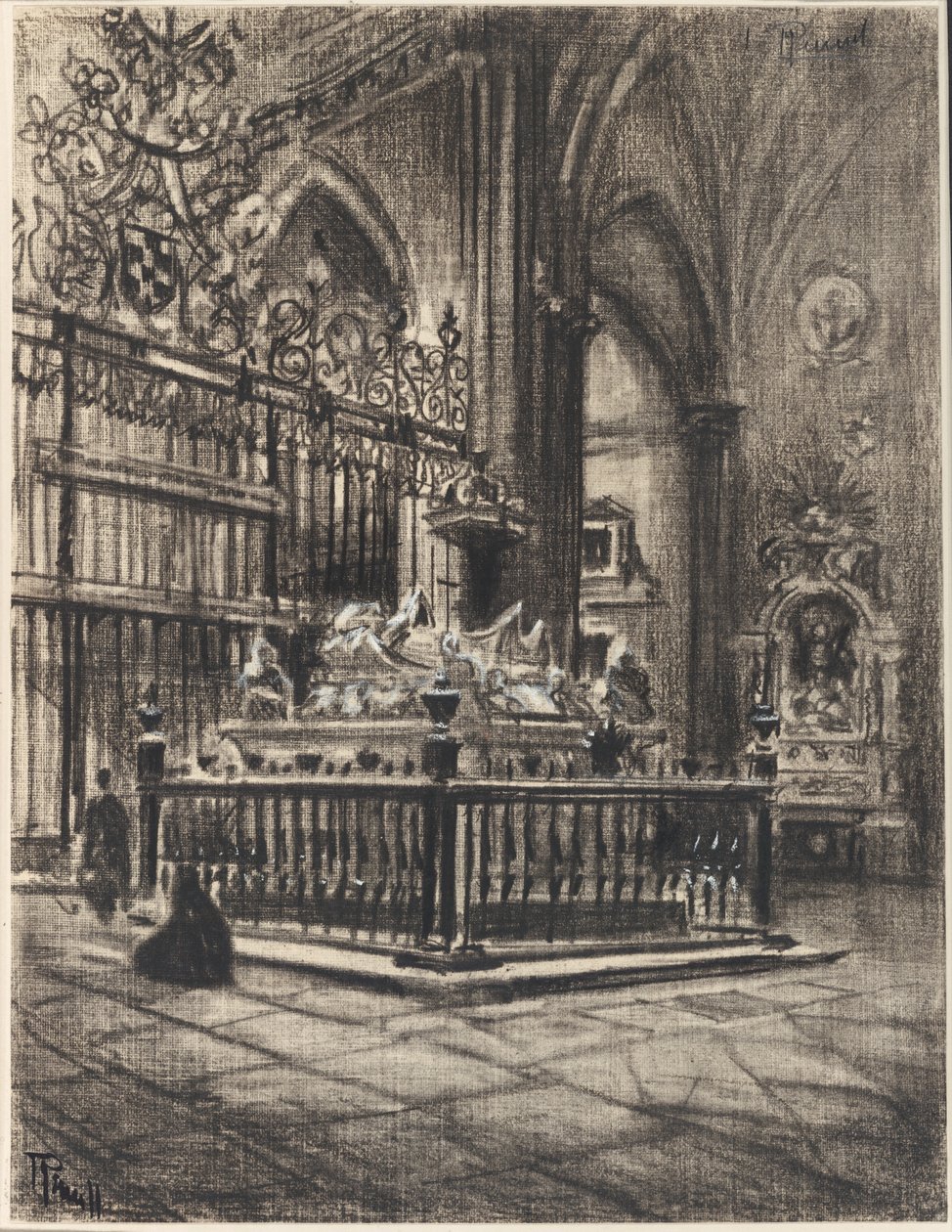 Alcalá, "Nádherný sarkofág" Ximenez od Joseph Pennell