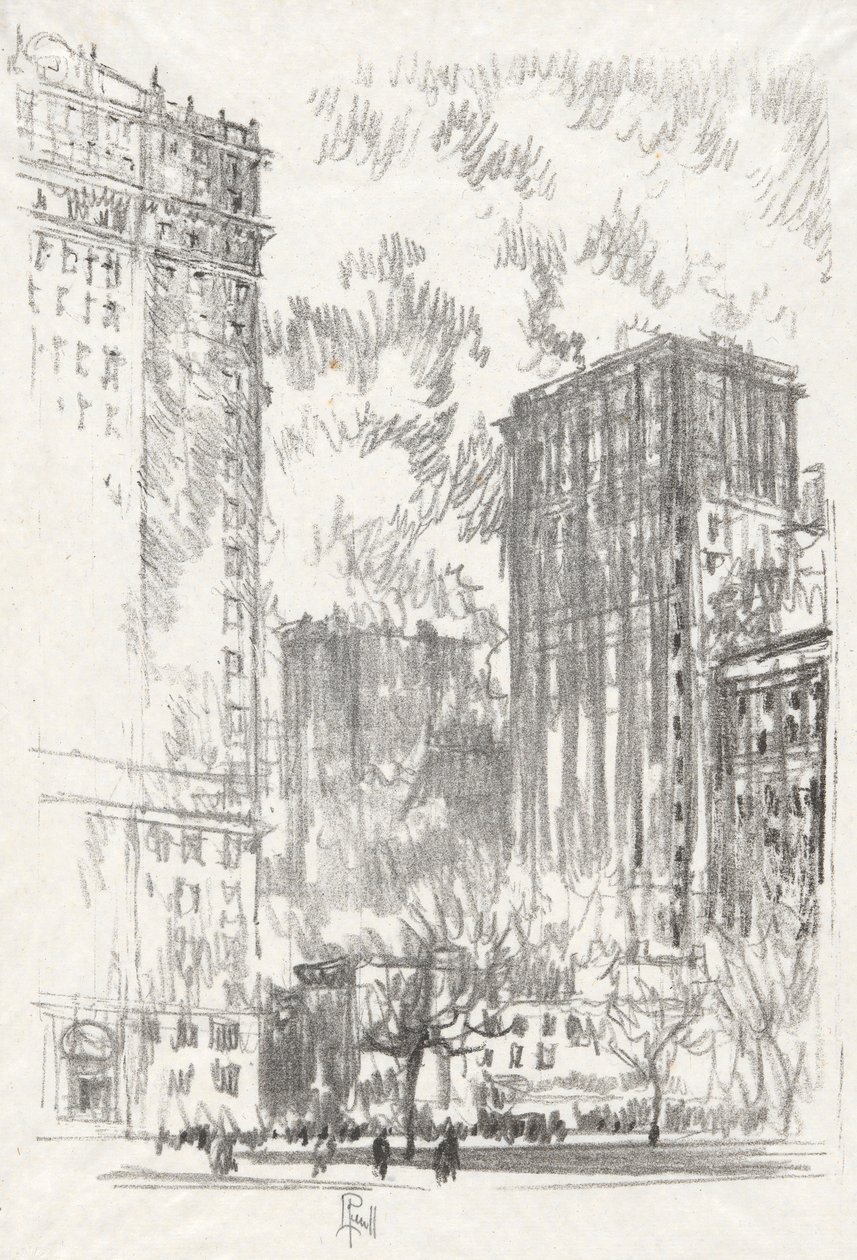 Battery Park, ne. 1 ve sbírce Iconophile Club Collection od Joseph Pennell