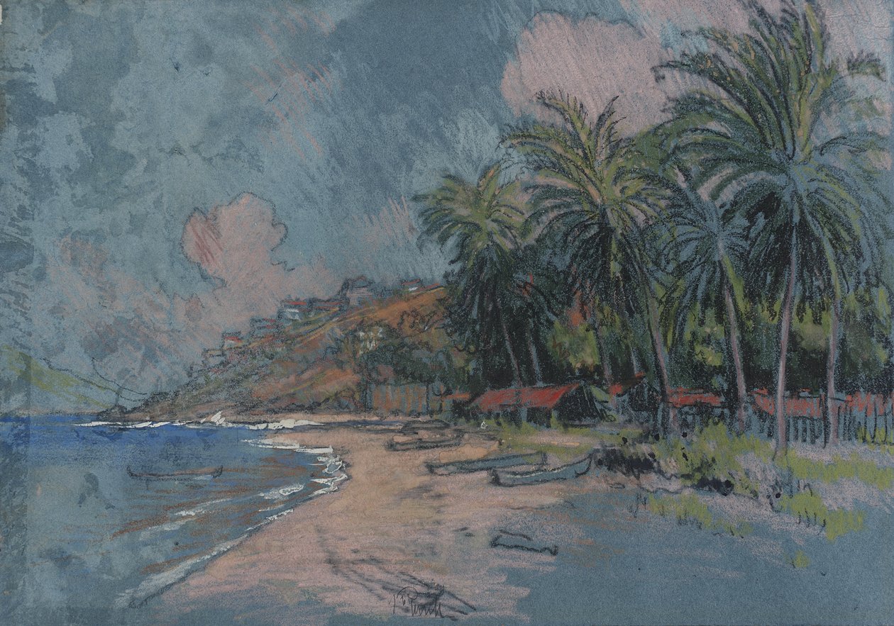 Pláž, Acapulco od Joseph Pennell