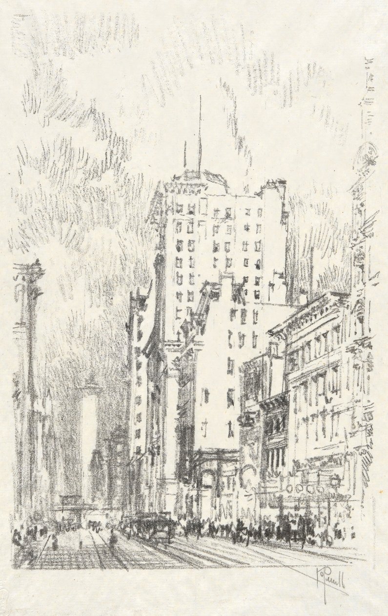 Broadway Above 23rd Street, číslo 11 ve sbírce Iconophile Club Collection od Joseph Pennell
