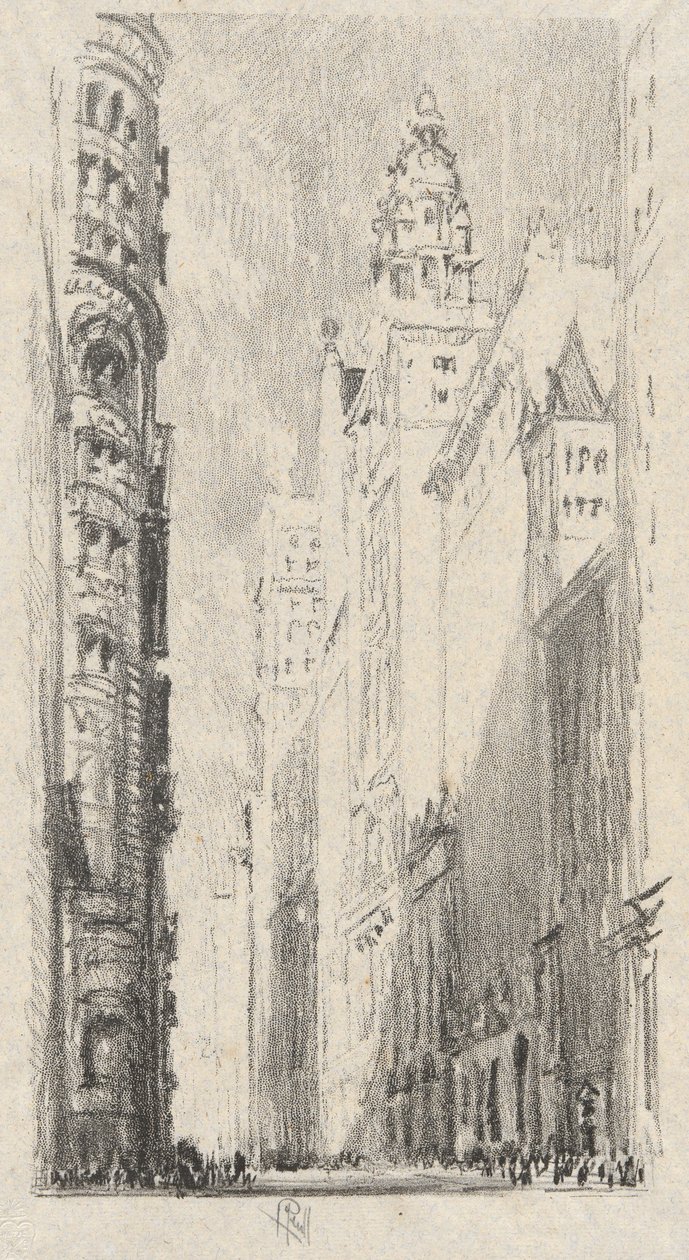 Broadway Towers od Joseph Pennell