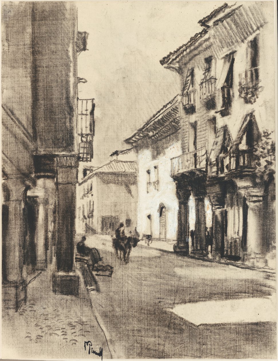Calle Mayor Alcala od Joseph Pennell