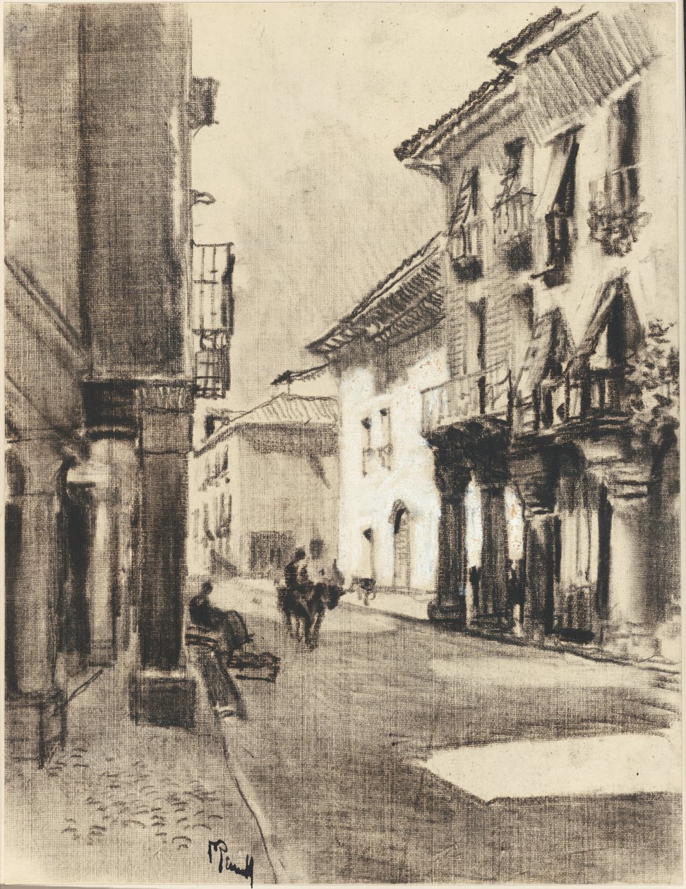 Calle Mayor Alcala od Joseph Pennell