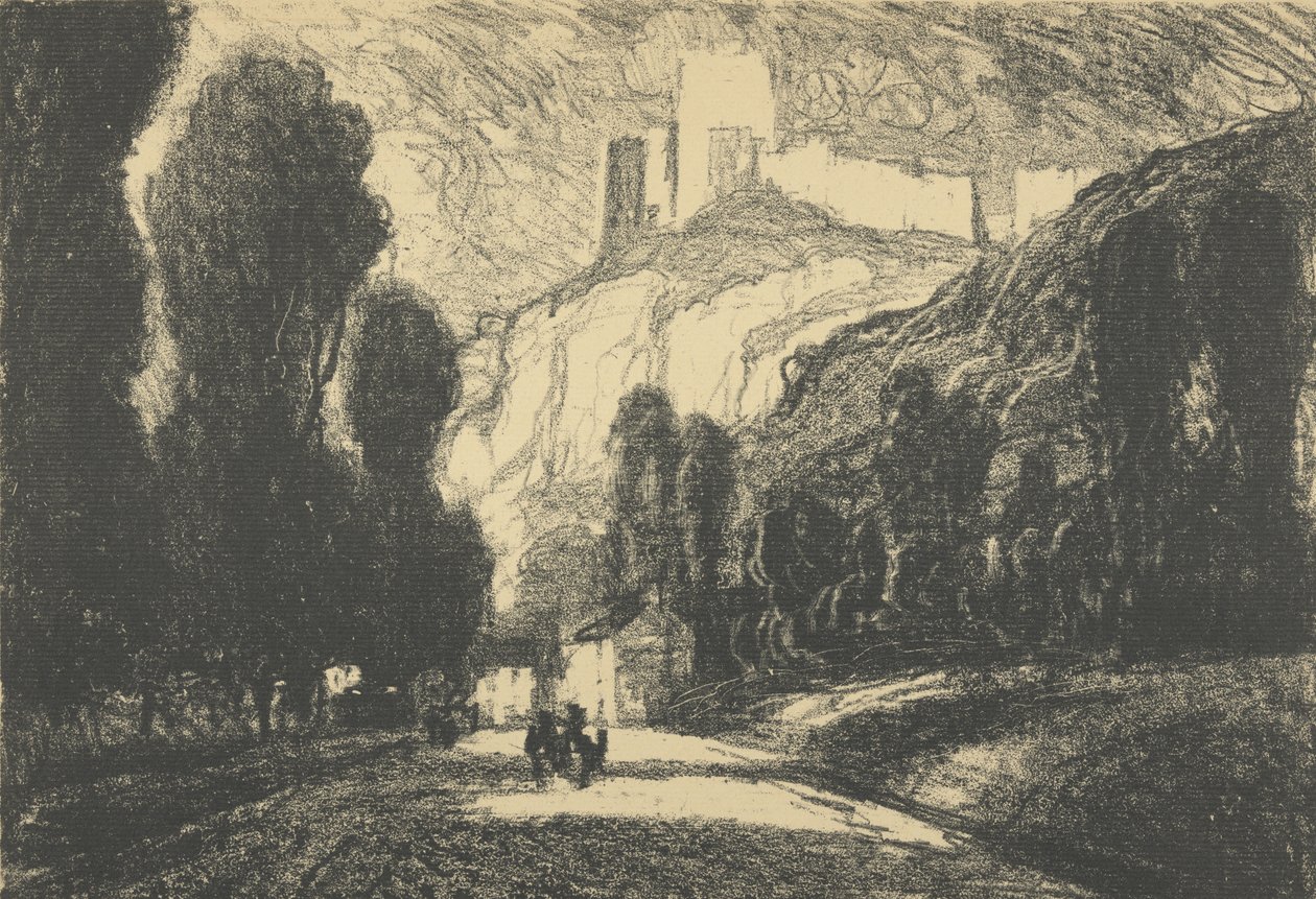 Château Gaillard od Joseph Pennell
