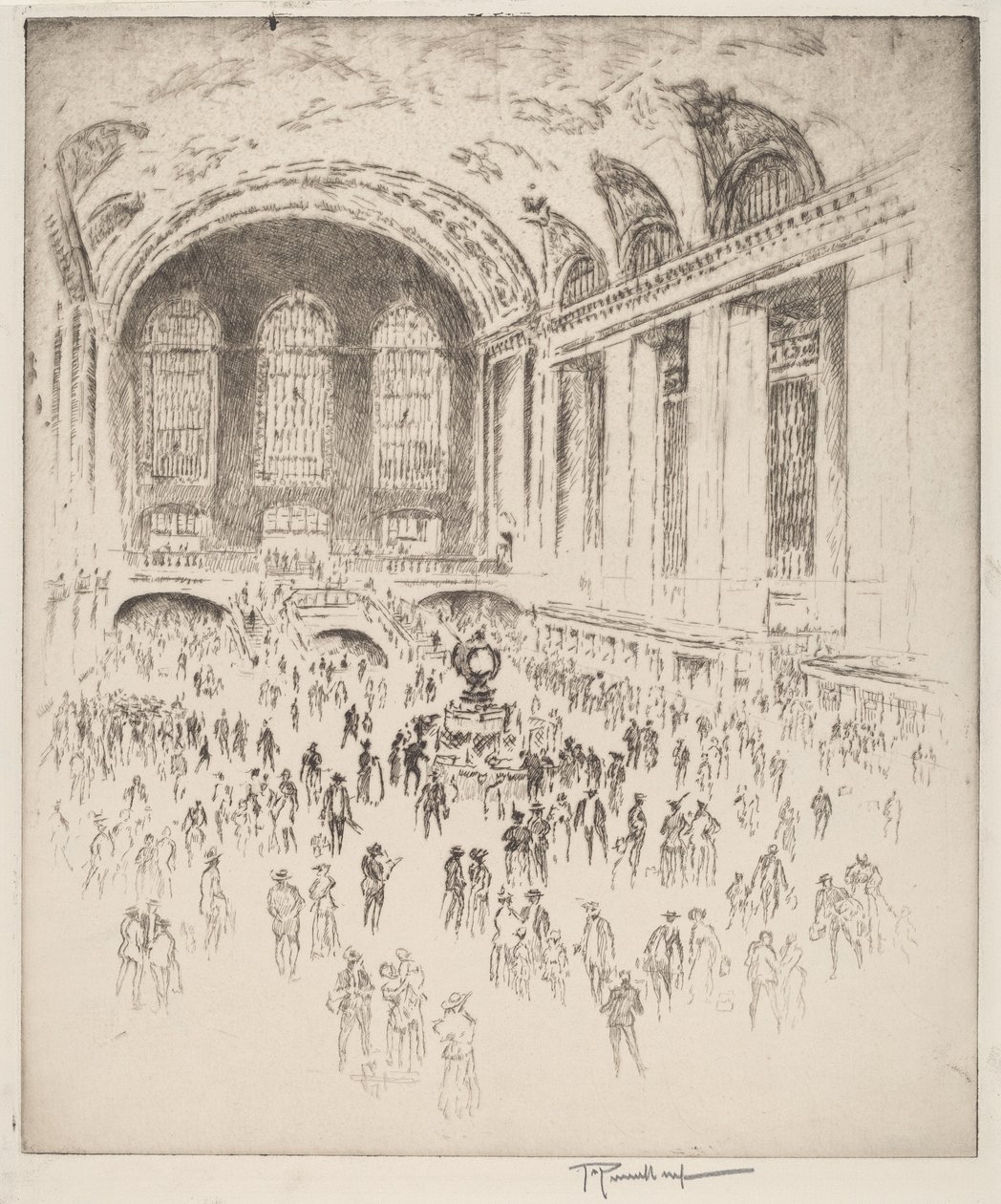 Hala, Grand Central, New York od Joseph Pennell
