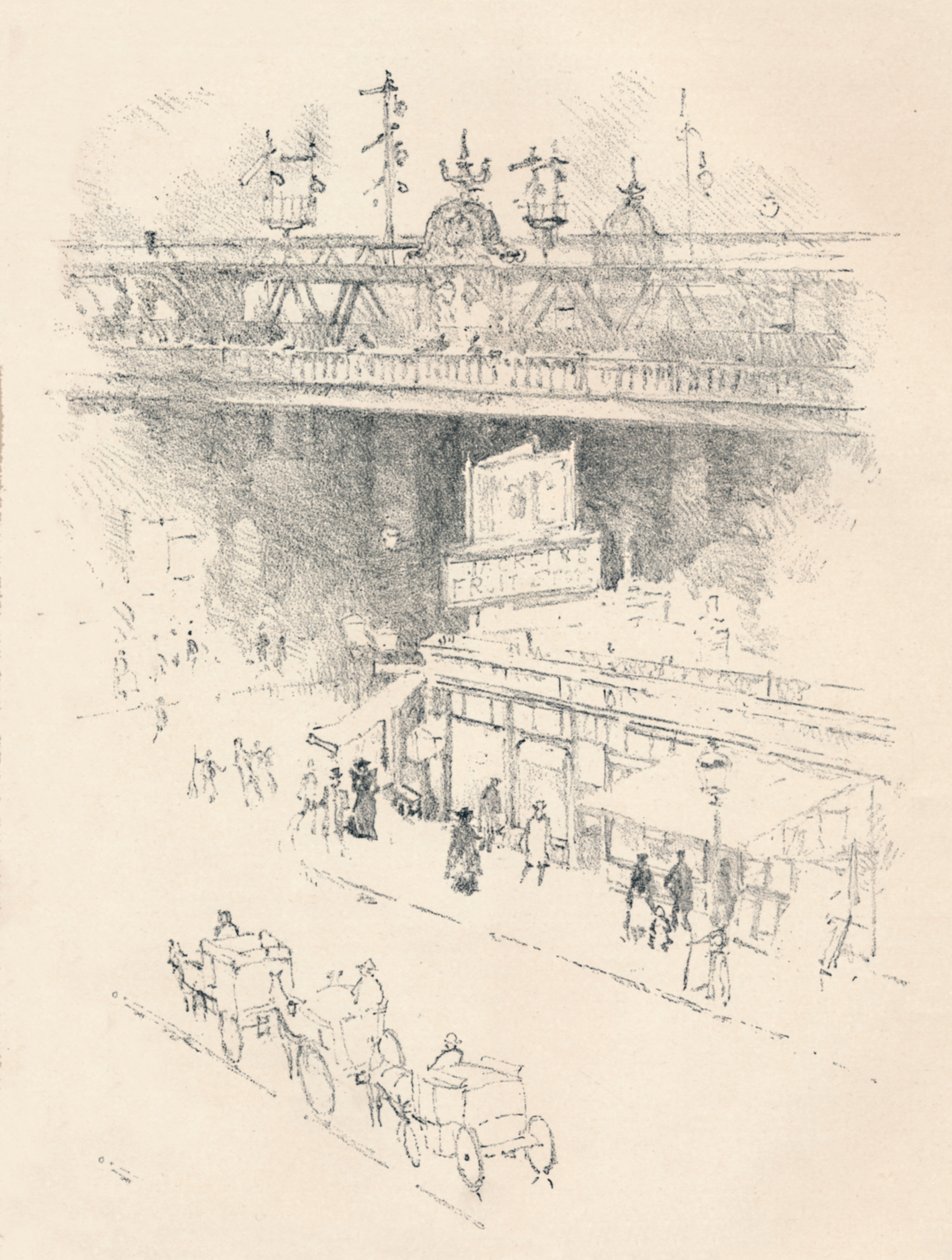 Roh Villiers Street, Charing Cross, 1896 od Joseph Pennell