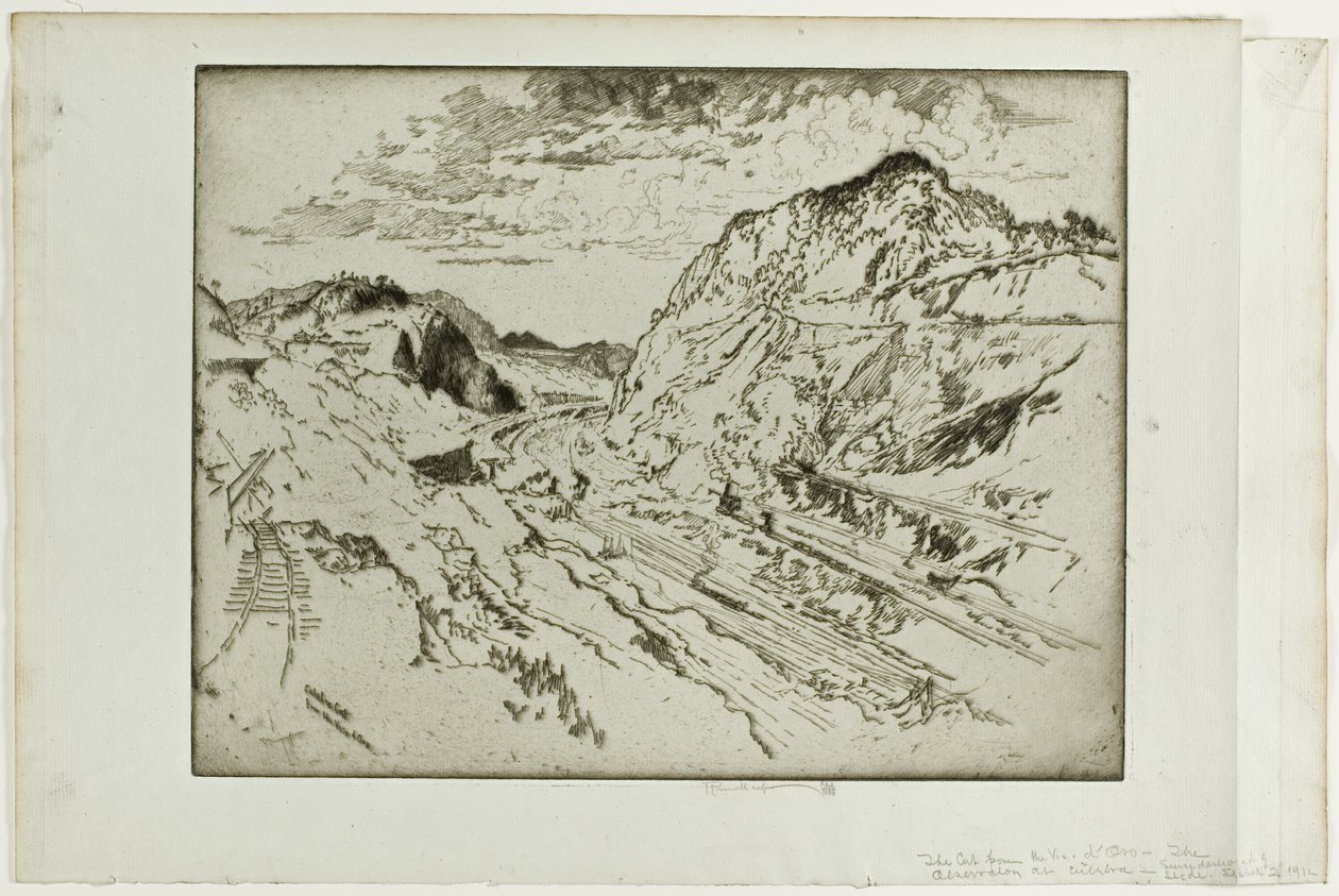 Culebra Cut, Panama od Joseph Pennell