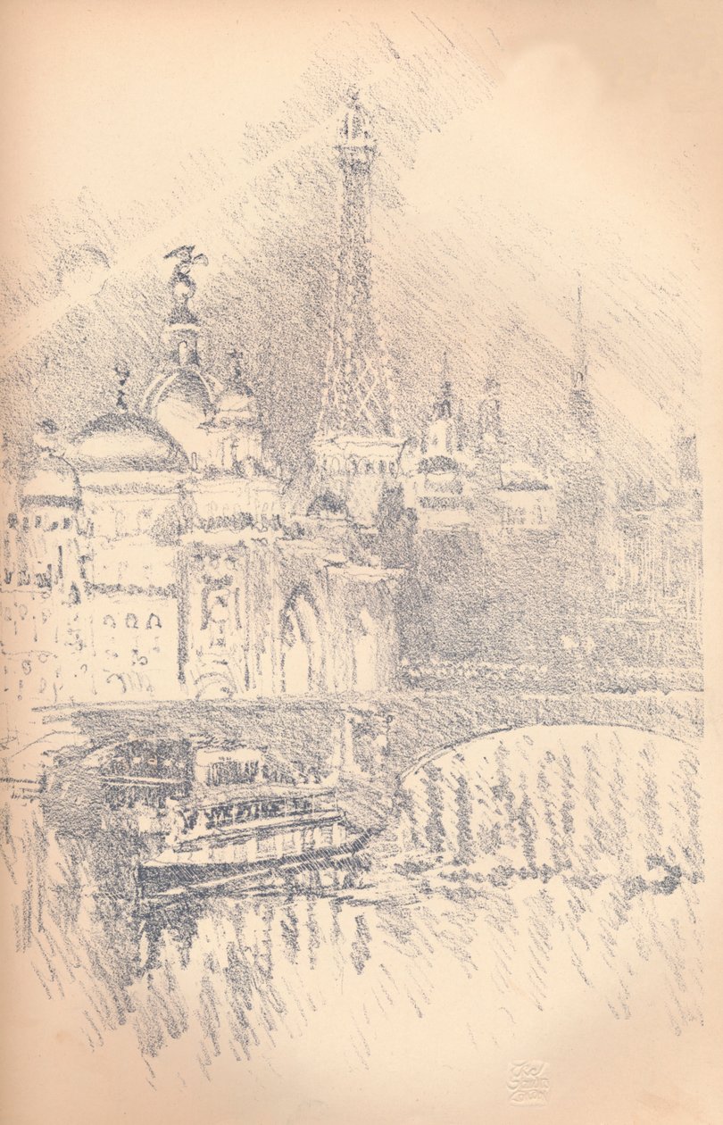 Efekt Early Evening, Pařížská výstava, 1901 od Joseph Pennell