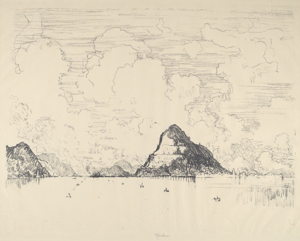 Vstup do kanálu z Pacifiku, 1912. od Joseph Pennell