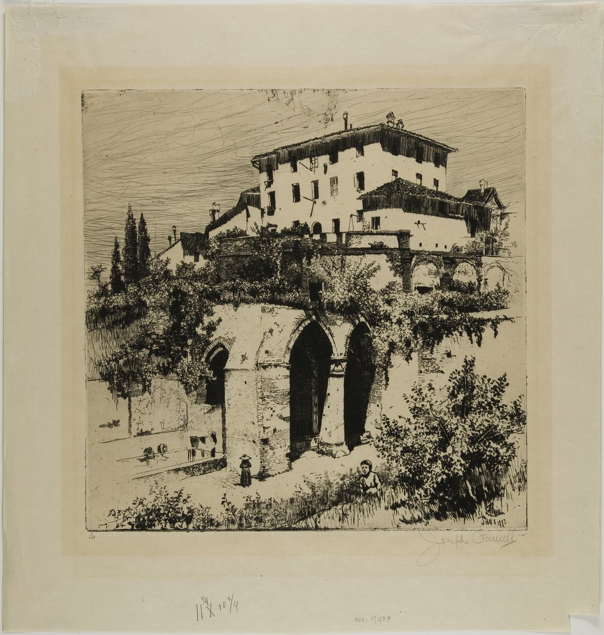 Fonte Nuova, Siena od Joseph Pennell
