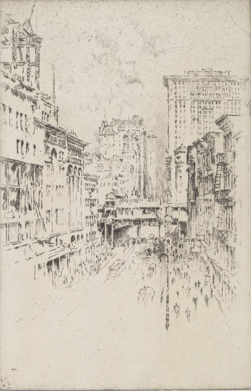 Čtyřicátá druhá ulice, 1904. od Joseph Pennell