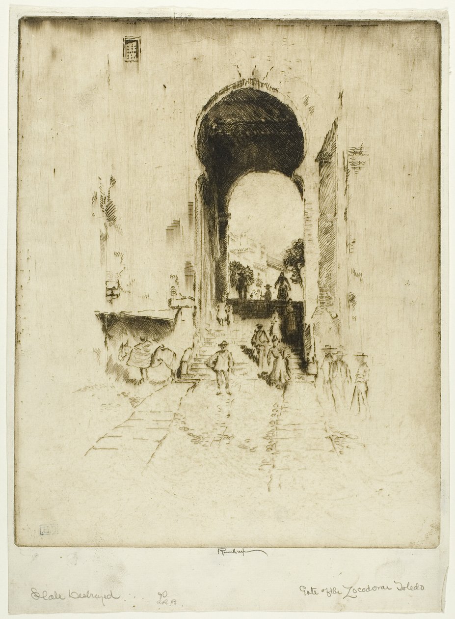 Brána Zocodover, Toledo od Joseph Pennell