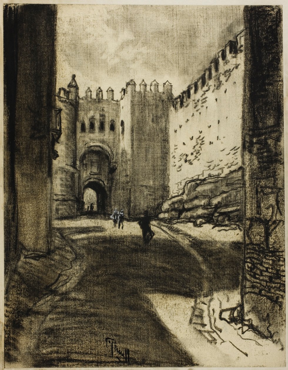 Brána, Segovia od Joseph Pennell