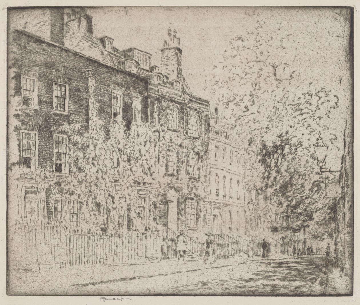 Great College Street, Westminster od Joseph Pennell