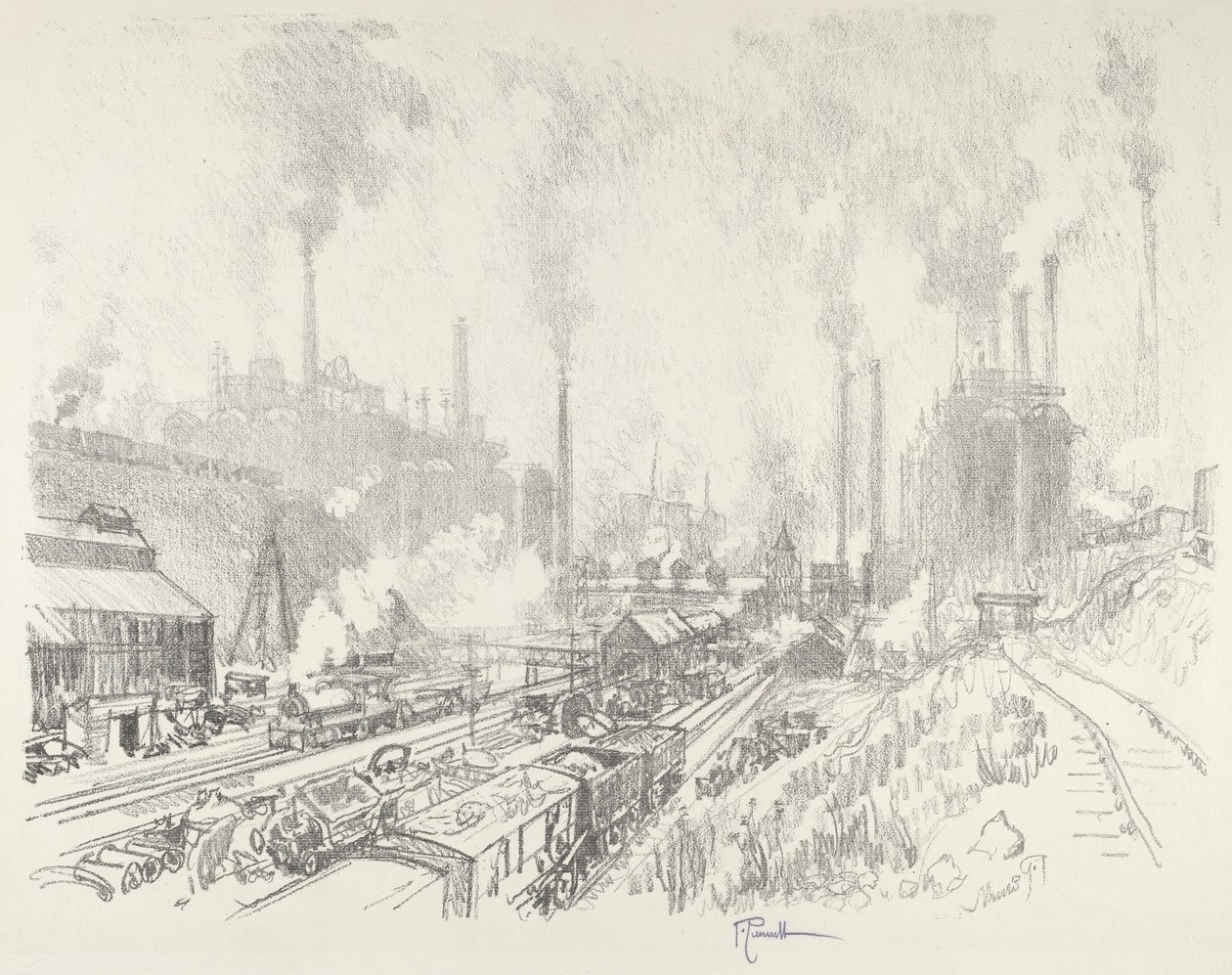 V zemi železa a oceli, 1916. od Joseph Pennell