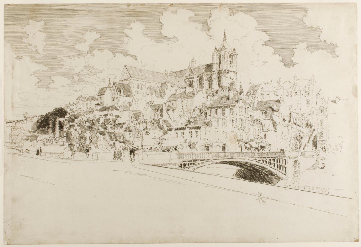 Le Mans od Joseph Pennell