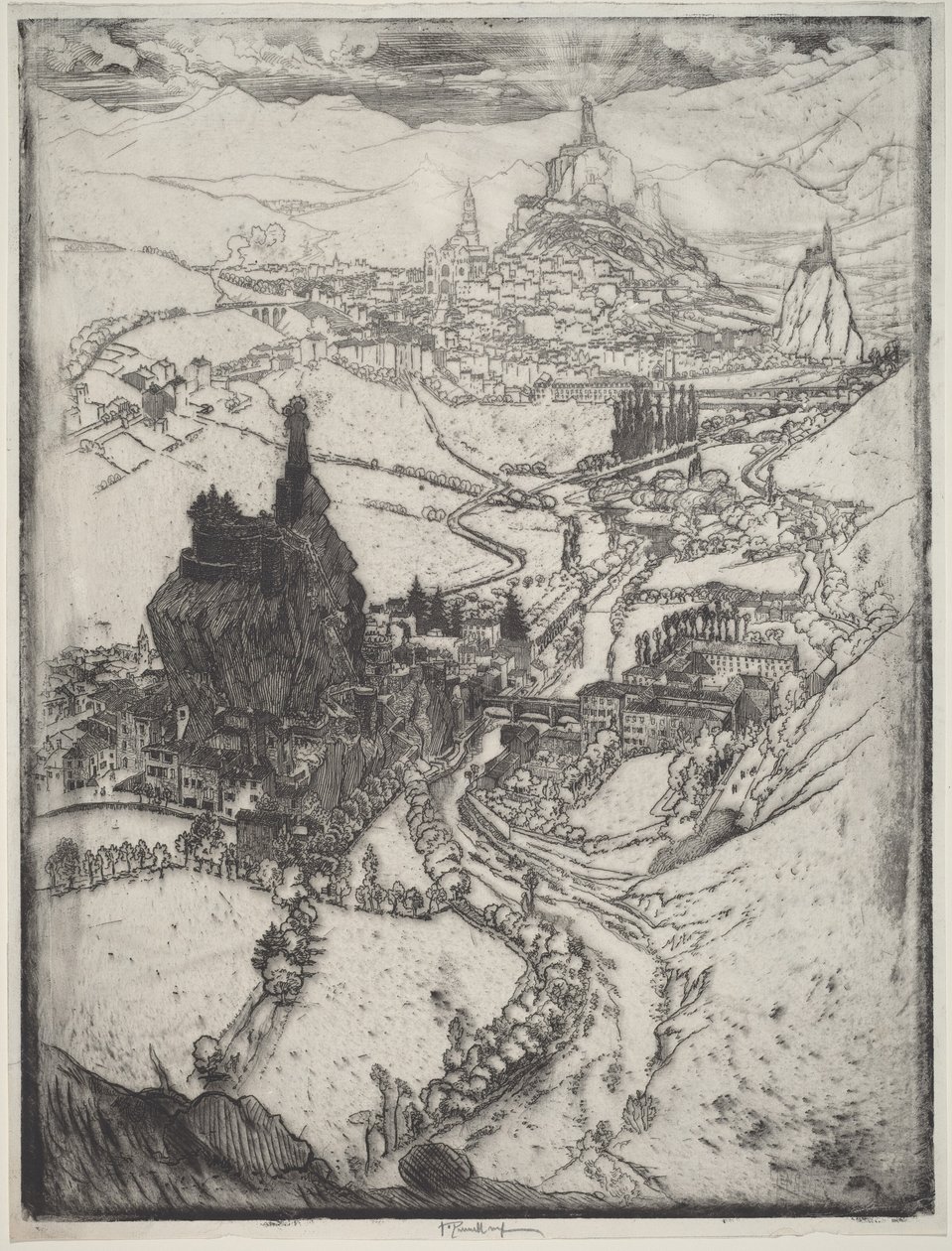 Le Puy od Joseph Pennell