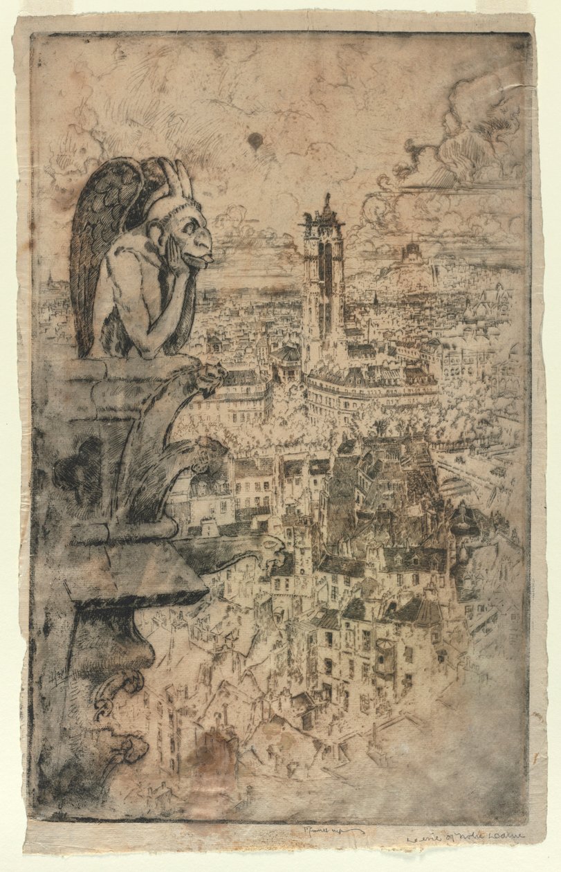 Le Stryge, 1893. od Joseph Pennell