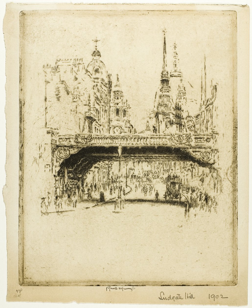 Ludgate Hill od Joseph Pennell