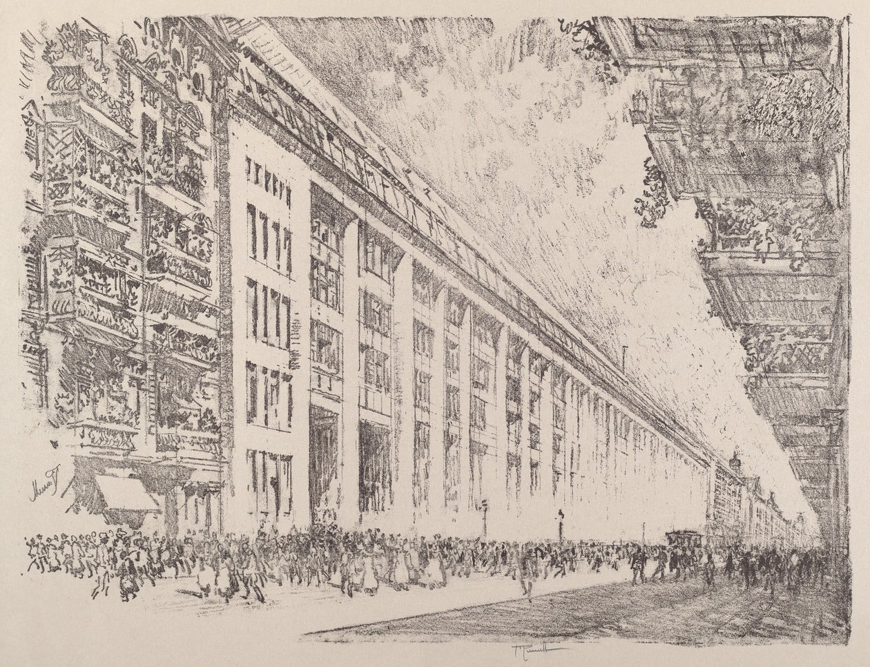 Poledne, General Electric Works, Berlín od Joseph Pennell