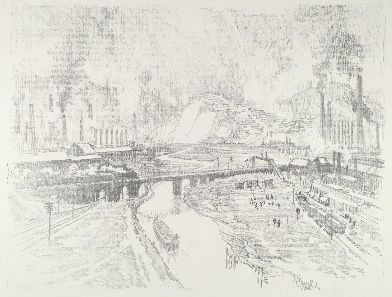Město munice od Joseph Pennell