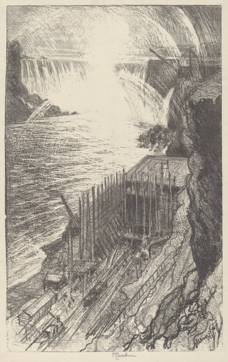 Niagarské duhy od Joseph Pennell