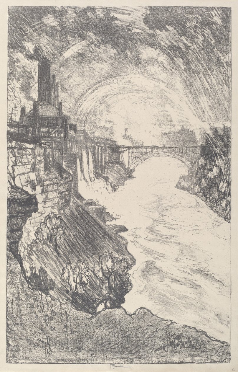 Niagarské duhy od Joseph Pennell