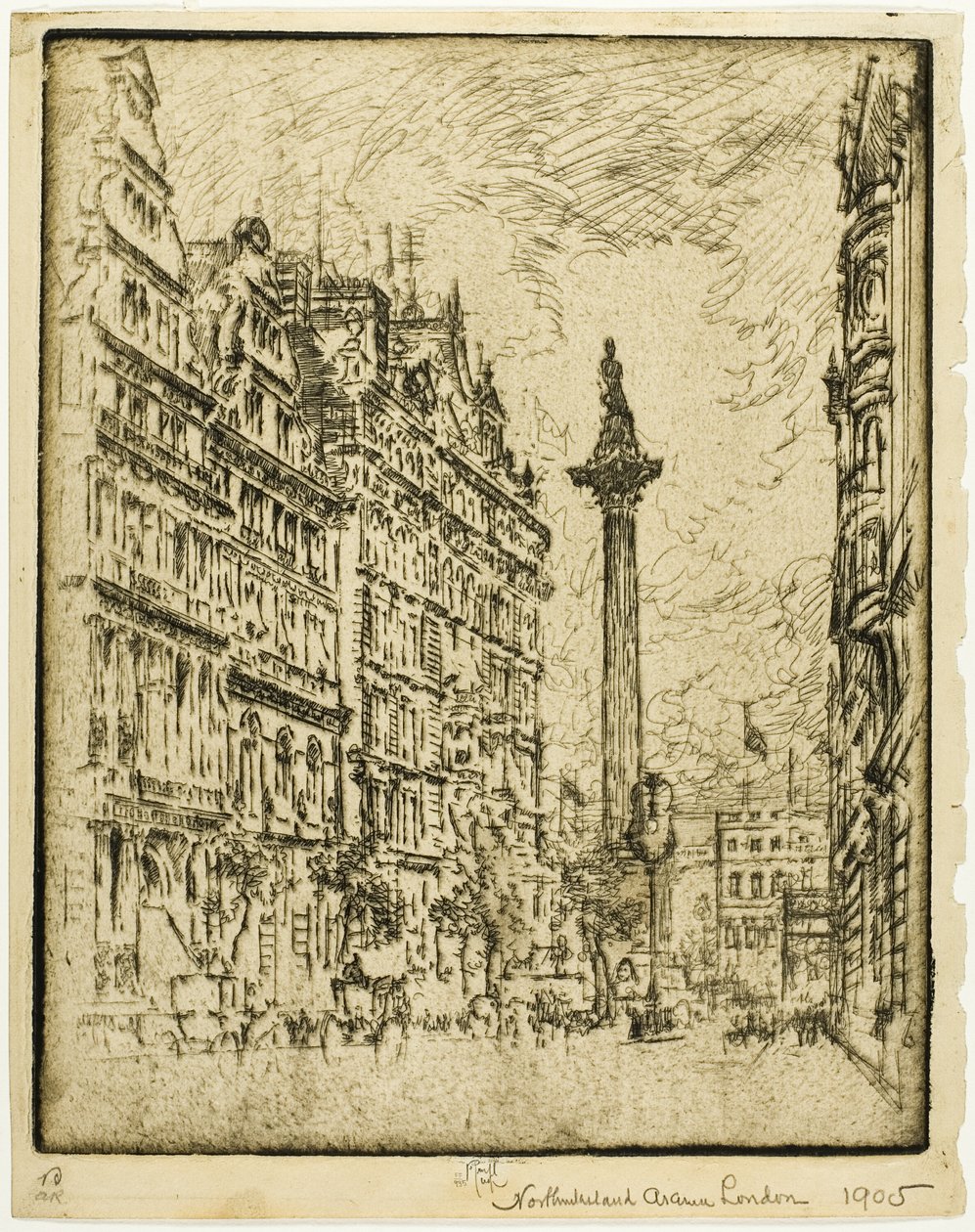 Northumberland Avenue od Joseph Pennell