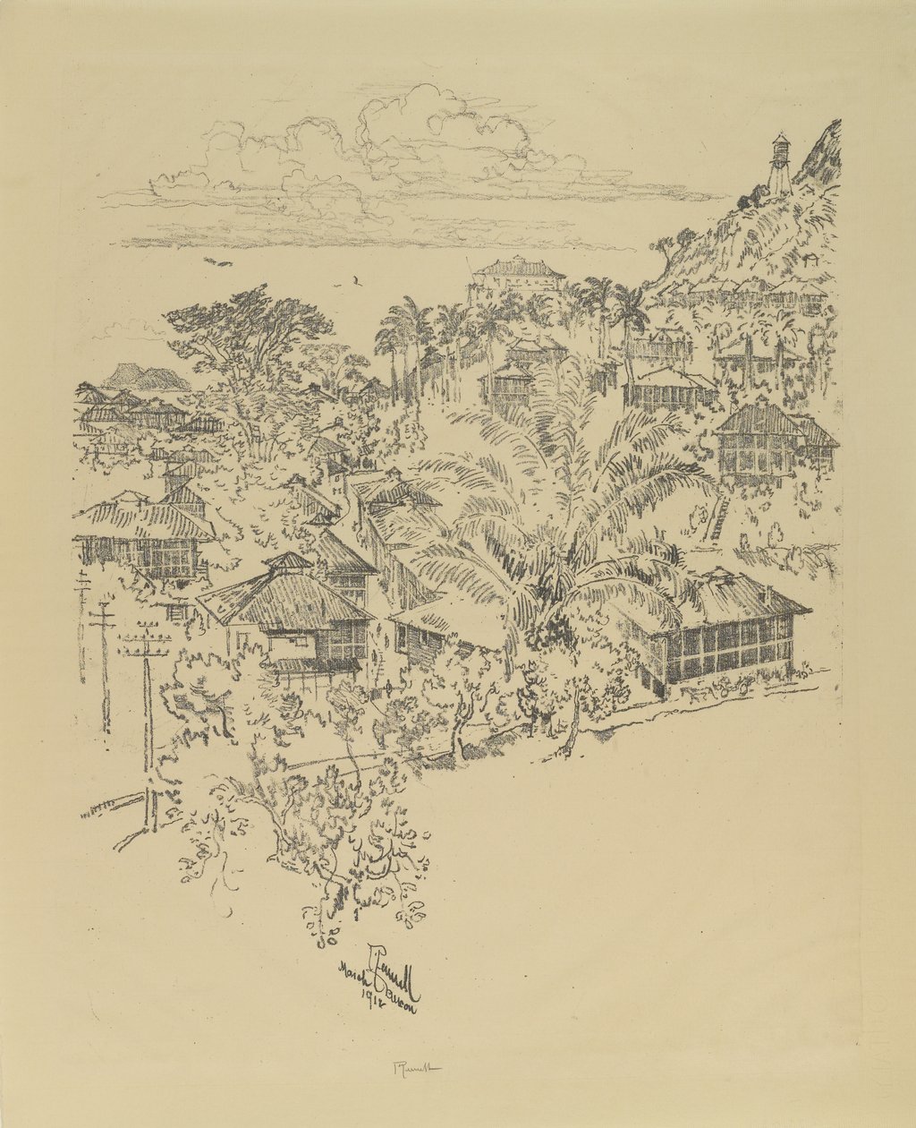 Oficiální Ancon. Administrativní budovy, 1912 od Joseph Pennell