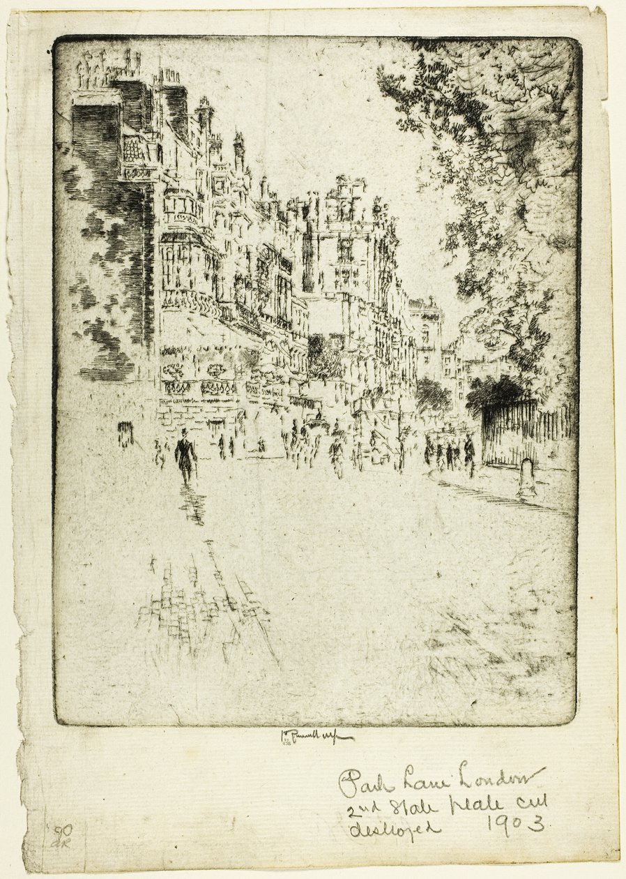 Park Lane od Joseph Pennell
